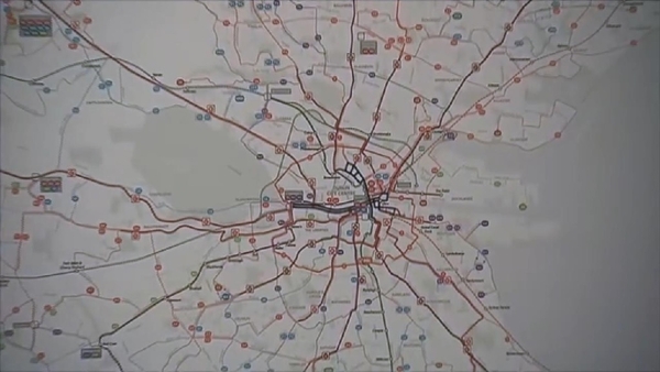 Dublin Bus Network, 2018