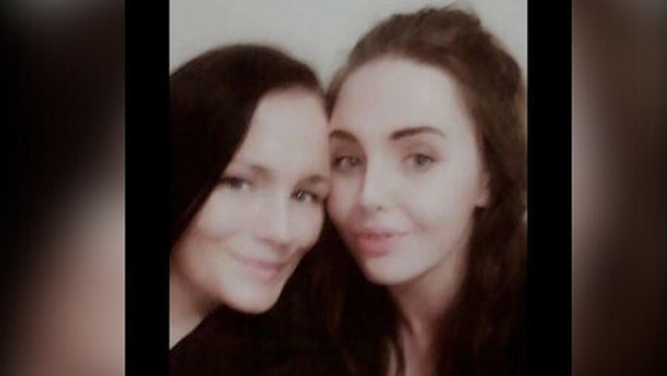 Jessica McLoughlin (left) with her niece Rebecca