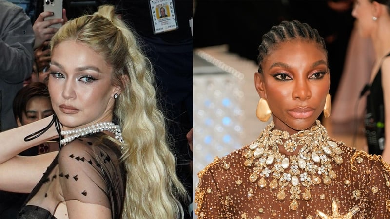 Celebrities have been showing off dazzling make-up looks at high profile events. By Katie Wright.