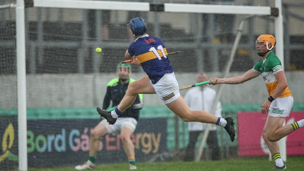 Jason Forde shoots to score Tipperary's sixth goal of the game