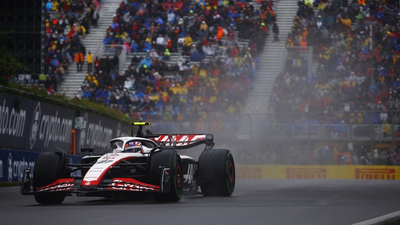 Hulkenberg took advantage of a topsy-turvy session to qualify his Haas on the front row