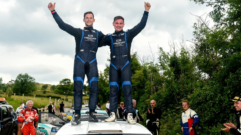 Callum Devine and Noel O'Sullivan celebrate their win