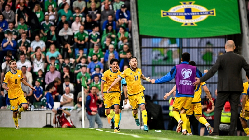 Kazakhstan snatched a late victory in Windsor Park thanks Abat Aimbetov's winner