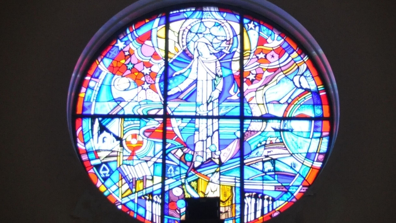 The rose window at Lahinch Church