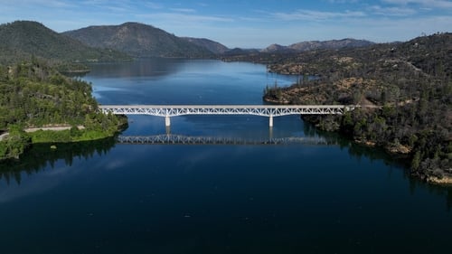 Lake Oroville, California's second largest reservoir, is at 100% capacity for only the second time in the last 15 years