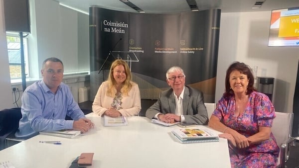 Coimisiún na Meán: Rónán Ó Domhnaill, Niamh Hodnett, Jeremy Godfrey, Celene Craig