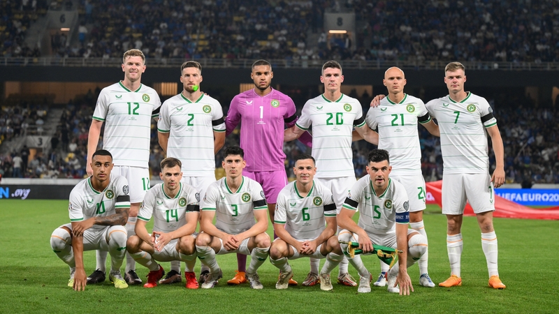 The Irish team that started in the defeat to Greece in Athens