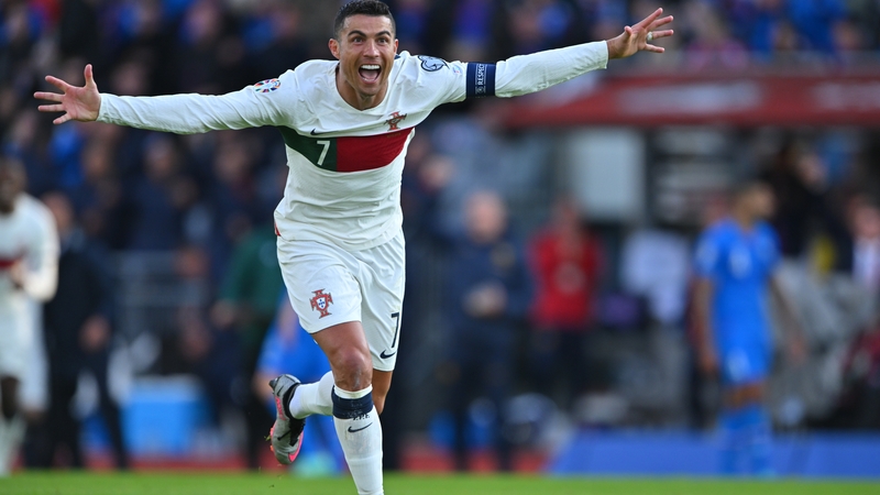 A Guinness World Records certificate was given to the Portuguese star ahead of the match