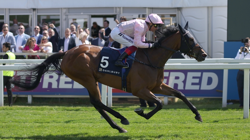 Frankie Dettori partnering Emily Upjohn to win the Coronation Cup