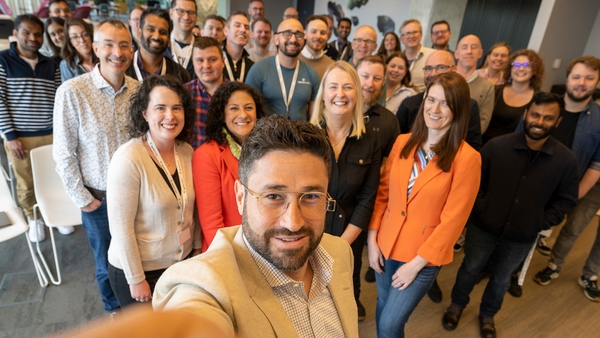 CTO Josh Builder with some of the Signify Health team