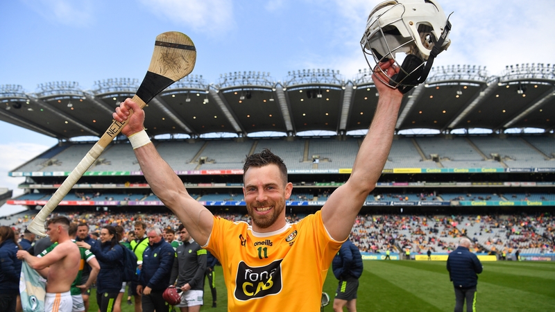 McManus after the 2022 Joe McDonagh Cup final