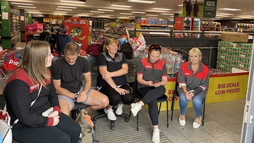 Workers were told that after a review the store was being closed from midnight last night
