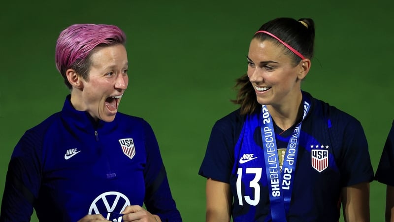 Rapinoe and Alex Morgan (13) have enjoyed plenty of success at international level