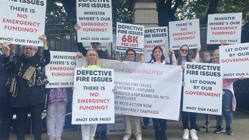 The protesters are seeking emergency funding from the Government