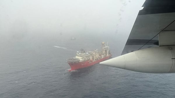 The Bahamian research vessel Deep Energy arrives for the search for the OceanGate Titan submersible