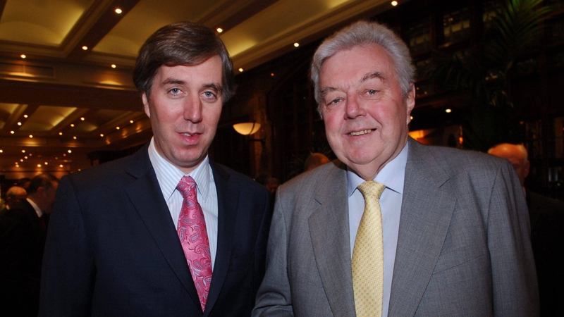 Joe Delaney (R) pictured with his son John in 2007