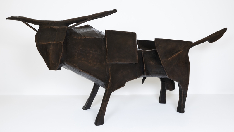 John Behan's Welded Bull is on show at the RHA