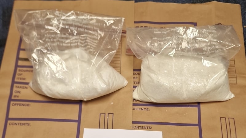 The drugs were discovered in a package hidden in undergrowth