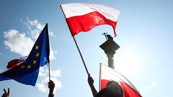 Thousands of people took part in an anti-government march in Warsaw earlier this month