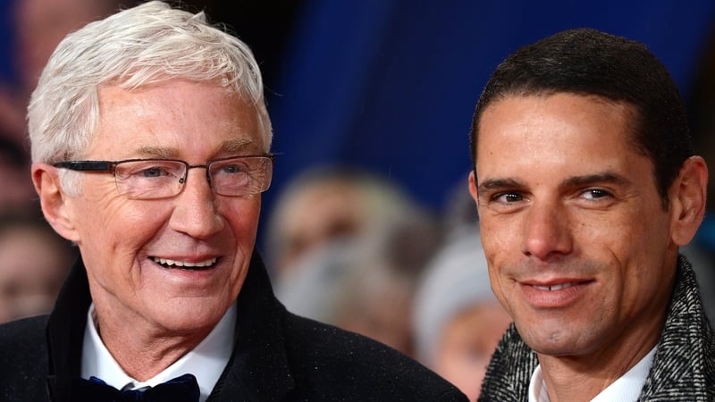 Paul O'Grady and Andre Portasio, pictured at the UK's National Television Awards in London in January 2019