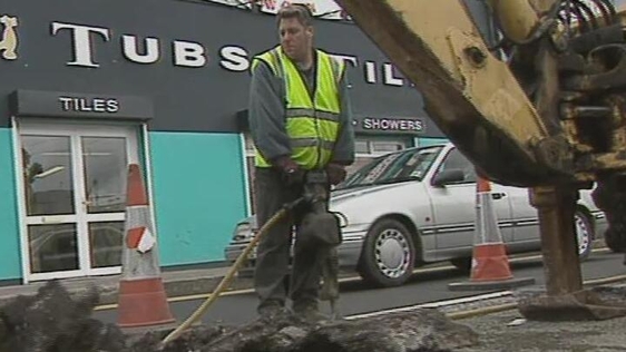 Roadworks, Cork city (1998)