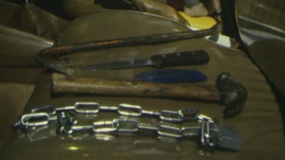 Weapons used to attack taxi drivers (1983)