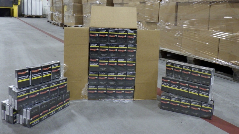 The haul was seized after being found inside a container