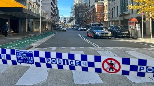 Police in Sydney have cordoned off the scene at one of the city's busiest districts