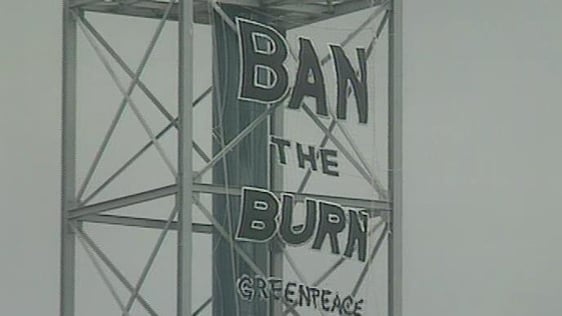 Greenpeace banner (1993)
