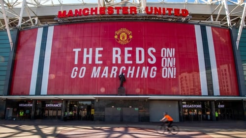 The megastore at Old Trafford Stadium was the subject of a blockade by fans
