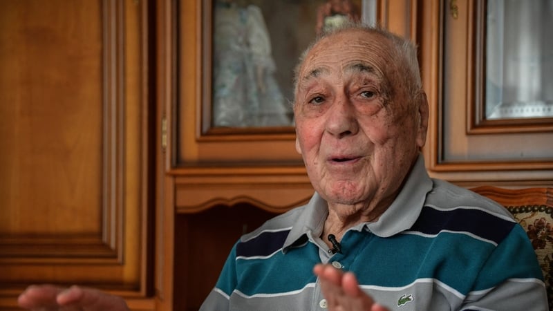 Former French Resistance fighter Edmond Reveil