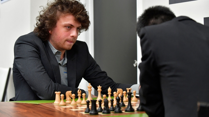 Hans Niemann was accused of cheating at a tournament in Missouri (file pic)