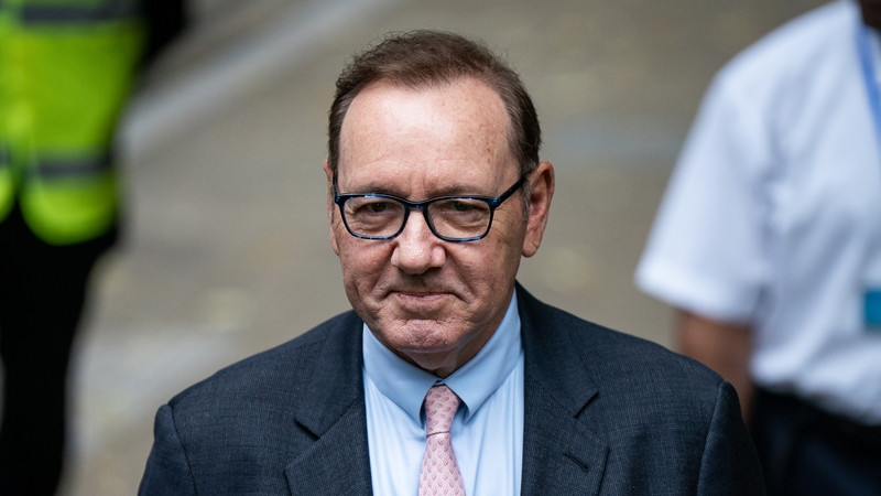 Kevin Spacey arrives at Southwark Crown Court in London