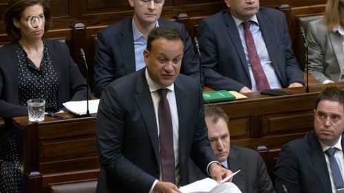 Mr Varadkar condemnded Hamas, and added that it is not acceptable for Israel to violate international law (File photo)
