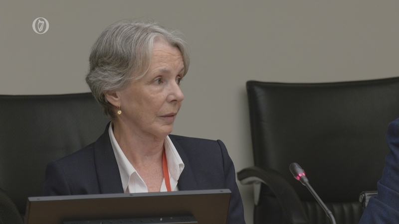 RTÉ Board Chair Siún Ní Raghallaigh pictured at the Oireachtas Media Committee
