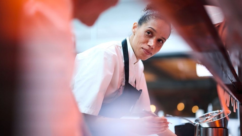 Vinette Robinson as Boiling Point's Carly Photos: BBC