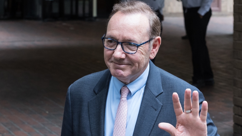 Kevin Spacey outside Southwark Crown Court on Wednesday