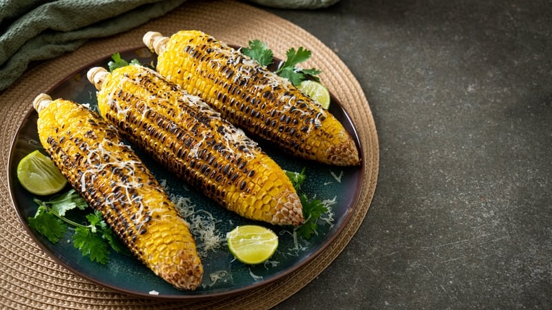 The neat trick with this recipe is that when you shuck the ears of corn after grilling, the silk comes right along with it.