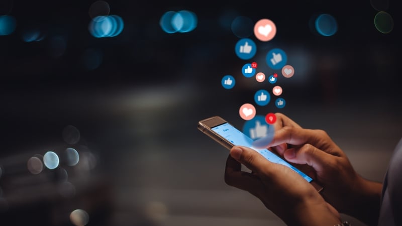 For the study, three types of social media use were looked at (file image)