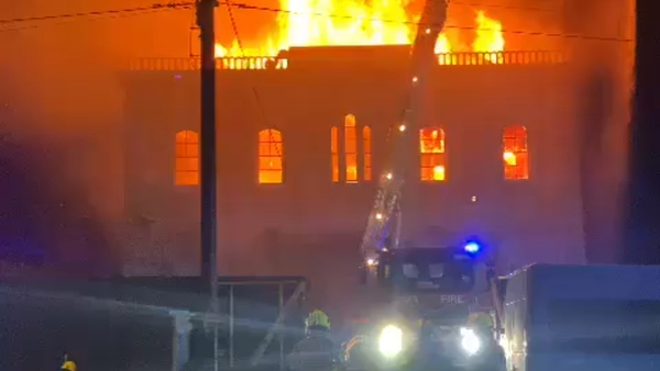 Fire broke out at The Sailor's Home on O'Curry Street near Limerick's docks shortly after 1am
