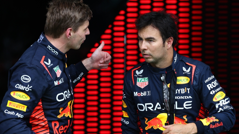 Max Verstappen was unhappy with Sergio Perez