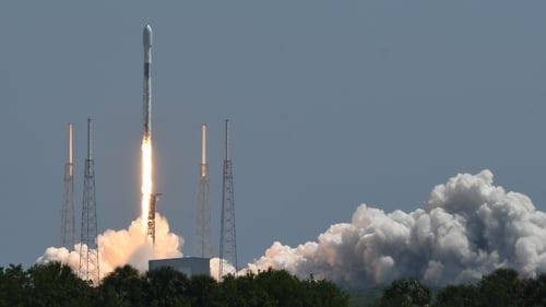 A SpaceX Falcon 9 rocket lifts off from Cape Canaveral Space Force Station carrying the Euclid Space Telescope