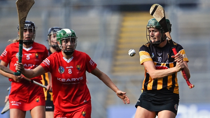 Kilkenny's Denise Guale in action against Cork's Hannah Looney during last year's All-Ireland decider