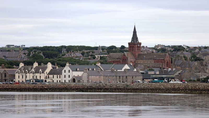 A general view of the waterfront in Kirkwall, Orkney