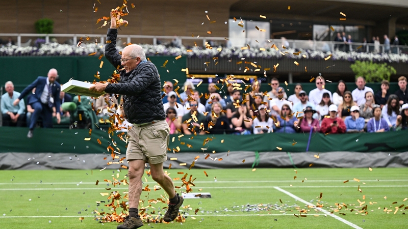 Just Stop Oil protested at Wimbledon on Wednesday