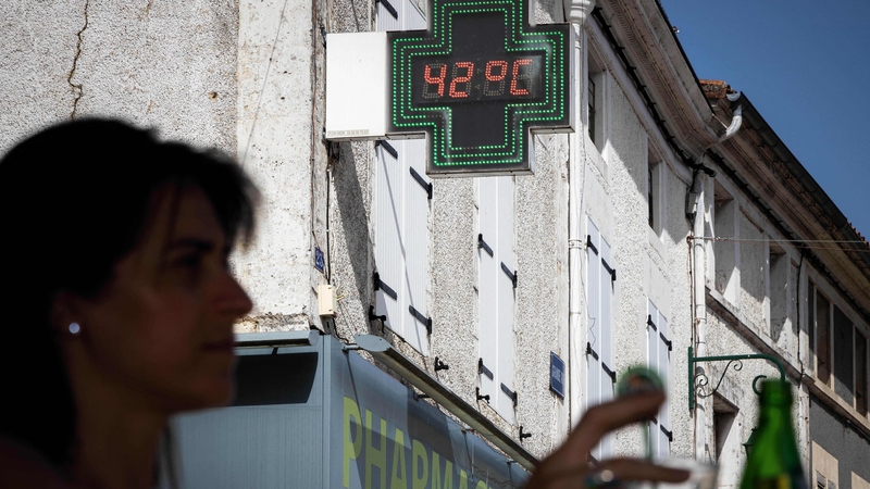 Temperatures reached 42C in western France in June
