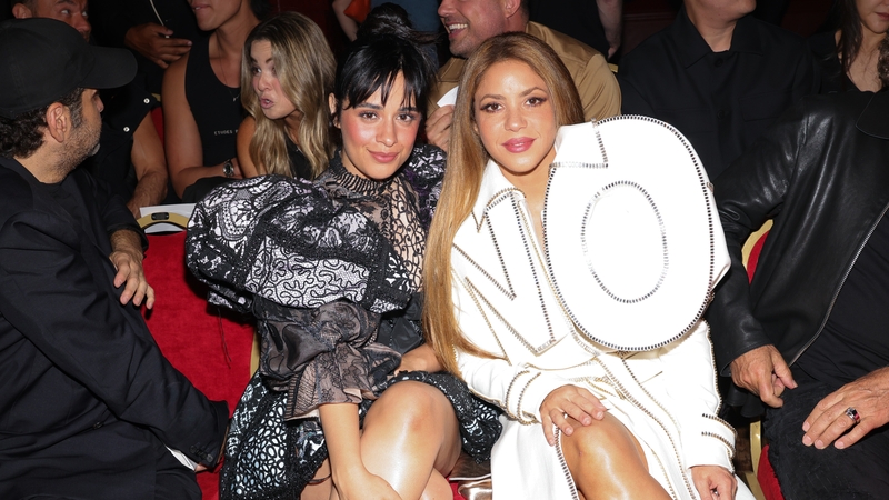 Camila Cabello and Shakira attends the Viktor Rolf Haute Couture Fall/Winter 23/24. Getty Images.