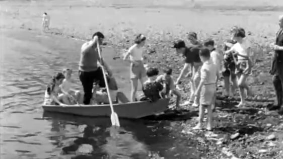 Children on a summer holiday at Trabolgan house and estate in Whitegate, County Cork, 1963.