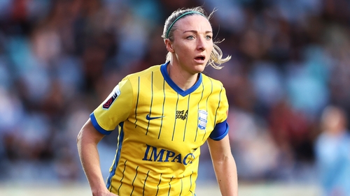 Louise Quinn in action for Birmingham City