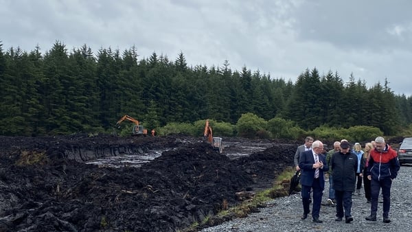 A delegation of members from the Oireachtas Committee for the Implementation of the Good Friday Agreement visited the bog today